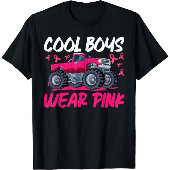 Hot Kiraa Tee With Monster Truck Pink Awareness Coolwear Pink S-5Xl T-Shirt