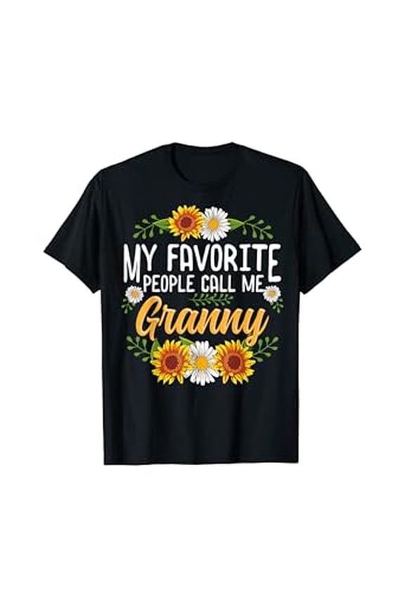 Hot Kiraa Tee With My Favorite People Call Me Granny Shirt Thanksgiv Gifts S-5Xl T-Shirt