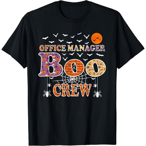 Hot Kiraa Tee With Office Manager Boo Crew Shirt Funny Halloween S-5Xl T-Shirt