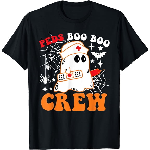 Hot Kiraa Tee With Peds Boo Boo Crew Pediatric Nurse Funny Halloween S-5Xl T-Shirt