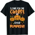 thumbnail image 1 of Hot Kiraa Tee With Pumpkins Nurse Halloween Scrub Top Fall Thanksgiv S-5Xl T-Shirt, 1 of 2