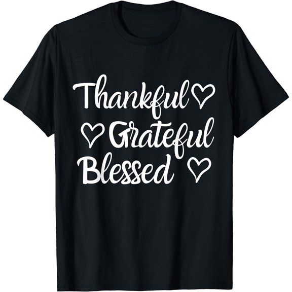 Hot Kiraa Tee With Thankful Grateful Shirt Thanksgiv Family S-5Xl T-Shirt