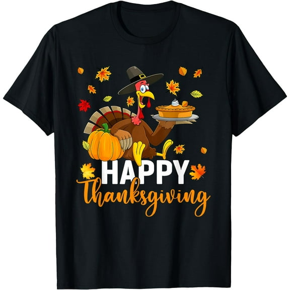 Hot Kiraa Tee With Thankful Grateful Turkey Women Happy Thanksgiv S-5Xl T-Shirt
