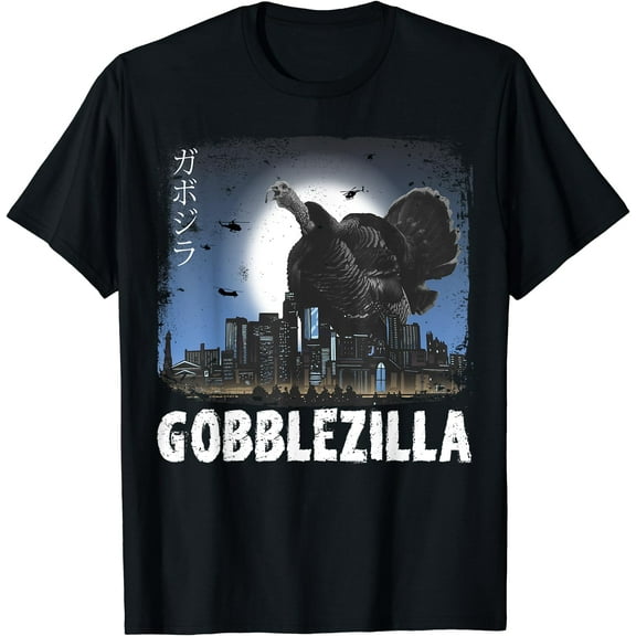 Hot Kiraa Tee With Turkey Day Thanksgiv Gobblezilla S-5Xl T-Shirt