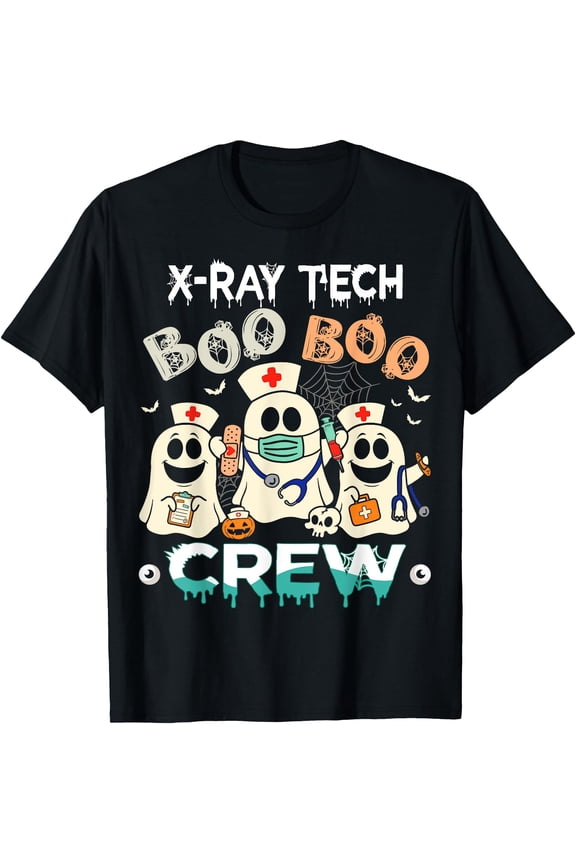 Hot Kiraa Tee With X-Ray Tech Boo Crew X-Ray Technician Halloween S-5Xl T-Shirt