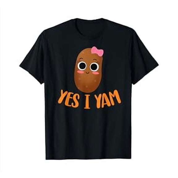 Hot Kiraa Tee With Yes I Yam - Funny Potato Thanksgiv Couple S-5Xl T-Shirt