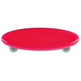 thumbnail image 1 of Hot Knobs HK1001-POA Light Pink Oval Glass Cabinet Pull - Aluminum Post, 1 of 1