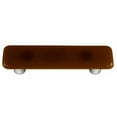 thumbnail image 1 of Hot Knobs HK1016-PA Tan Rectangle Glass Cabinet Pull - Aluminum Post, 1 of 1
