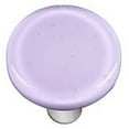 thumbnail image 1 of Hot Knobs HK1034-KRA Neo-Lavender Round Glass Cabinet Knob - Aluminum Post, 1 of 1