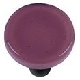 thumbnail image 1 of Hot Knobs HK1037-KRB Light Plum Round Glass Cabinet Knob - Black Post, 1 of 2