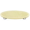 thumbnail image 1 of Hot Knobs HK1040-POA Marzipan Striker Oval Glass Cabinet Pull - Aluminum Post, 1 of 1
