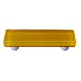 thumbnail image 1 of Hot Knobs HK1203-PA Bubbles Pumpkin Orange Rectangle Glass Cabinet Pull - Aluminum Post, 1 of 1
