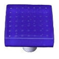 thumbnail image 1 of Hot Knobs HK1209-KA Bubbles Deep Cobalt Blue Square Glass Cabinet Knob - Aluminum Post, 1 of 1