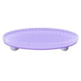 thumbnail image 1 of Hot Knobs HK1210-POA Bubbles Neo-Lavender Oval Glass Cabinet Pull - Aluminum Post, 1 of 1