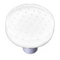 thumbnail image 1 of Hot Knobs HK1211-KRB Bubbles White Round Glass Cabinet Knob - Black Post, 1 of 1