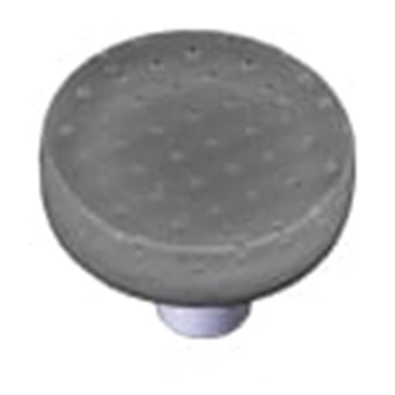 Hot Knobs HK1212-KRB Bubbles Deco Gray Round Glass Cabinet Knob - Black Post