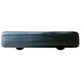thumbnail image 1 of Hot Knobs HK2059-PB Black Swirl Powder Blue Rectangle Glass Cabinet Pull - Black Post, 1 of 1