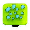 thumbnail image 1 of Hot Knobs HK6004-KA Reactive Clear Spring Green Square Glass Cabinet Knob - Aluminum Post, 1 of 1