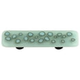 thumbnail image 1 of Hot Knobs HK6005-PA Reactive Clear Powder Blue Rectangle Glass Cabinet Pull - Aluminum Post, 1 of 1