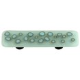 thumbnail image 1 of Hot Knobs HK6005-PB Reactive Clear Powder Blue Rectangle Glass Cabinet Pull - Black Post, 1 of 1