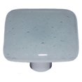 thumbnail image 1 of Hot Knobs HK9002-KA Aqua Glow Indigo Tint Square Glass Cabinet Knob - Aluminum Post, 1 of 1