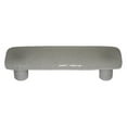 thumbnail image 1 of Hot Knobs HK9003-PA Aqua Glow Gray Tint Rectangle Glass Cabinet Pull - Aluminum Post, 1 of 1