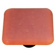 thumbnail image 1 of Hot Knobs HK9052-KB Opaline Burnt Orange Square Glass Cabinet Knob - Black Post, 1 of 1