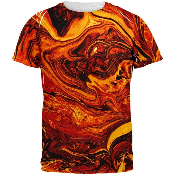 Hot Lava All Over Adult T-Shirt - Large