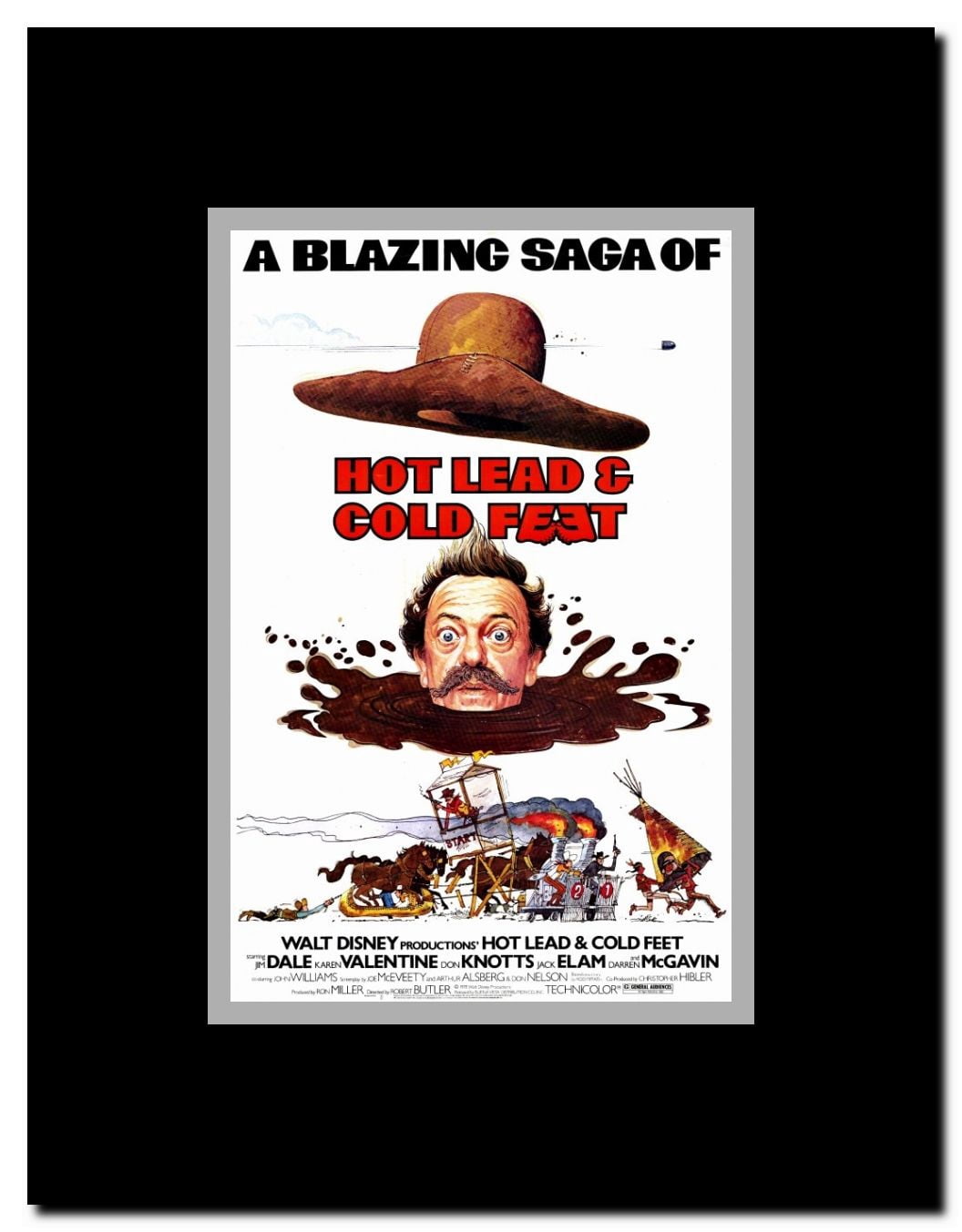 Hot Lead & Cold Feet Framed Movie Poster