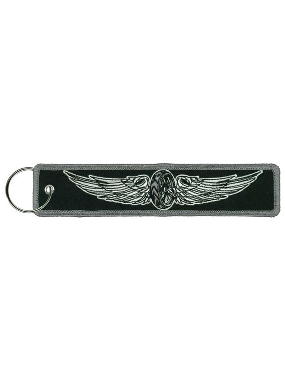 1.25 x 6.2 in. Flying Wheel Keychain Fob - Multi Color