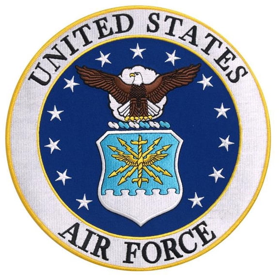 Hot Leathers PPE1187 10 x 10 in. US Air Force Logo Military Patch - Multi Color