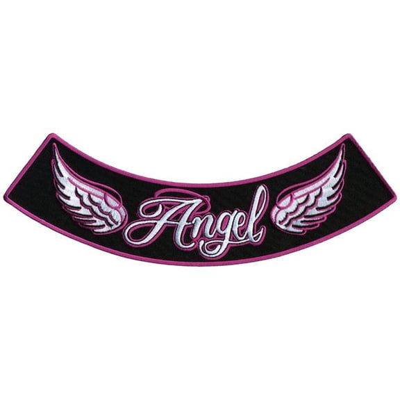 Hot Leathers Angel 10 X 2 Bottom Rocker Patch PPM5109 10 Width x 2 Height Inches