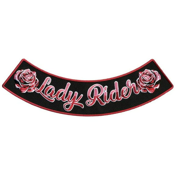 Hot Leathers PPM5195 10 x 2 in. Lady Rider Bottom Rocker Patch - Multi ...