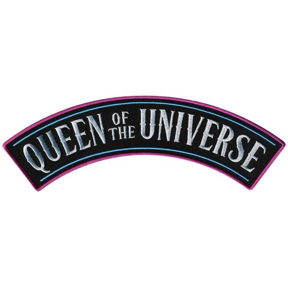 Hot Leathers Queen Of The Universe 10" X 2" Top Rocker Patch PPM4201 10 Width x 2 Height Inches