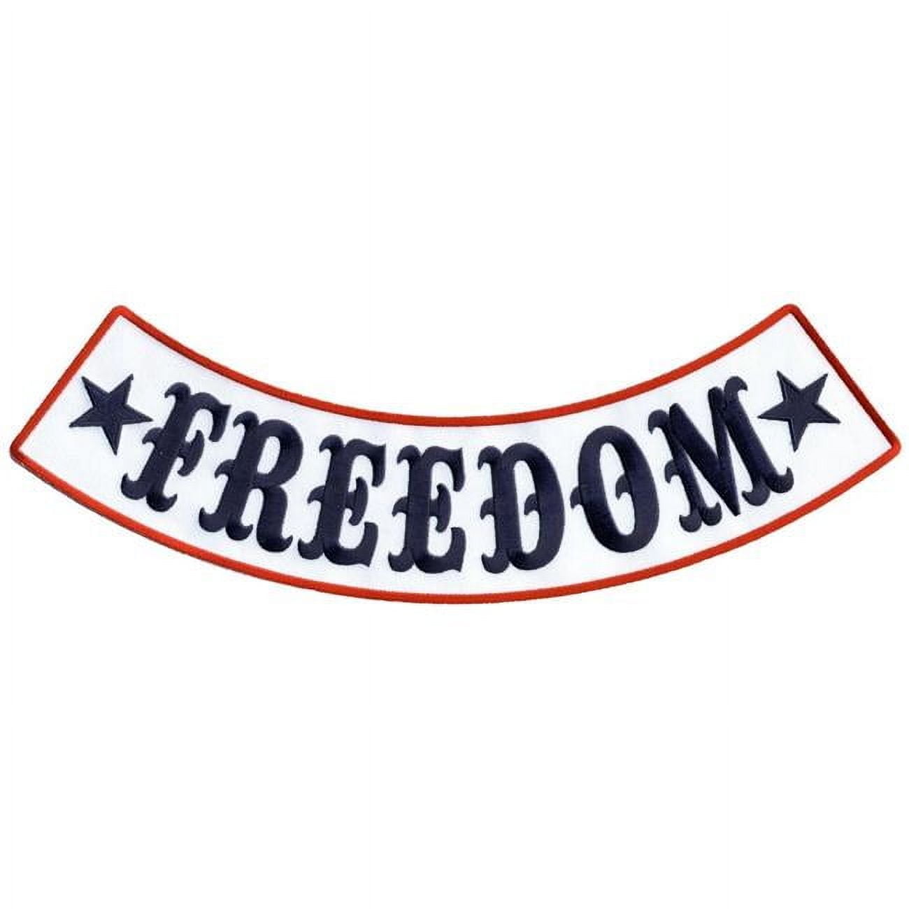 Hot Leathers 12 x 3 in. Freedom Bottom Rocker Patch - Multi Color ...