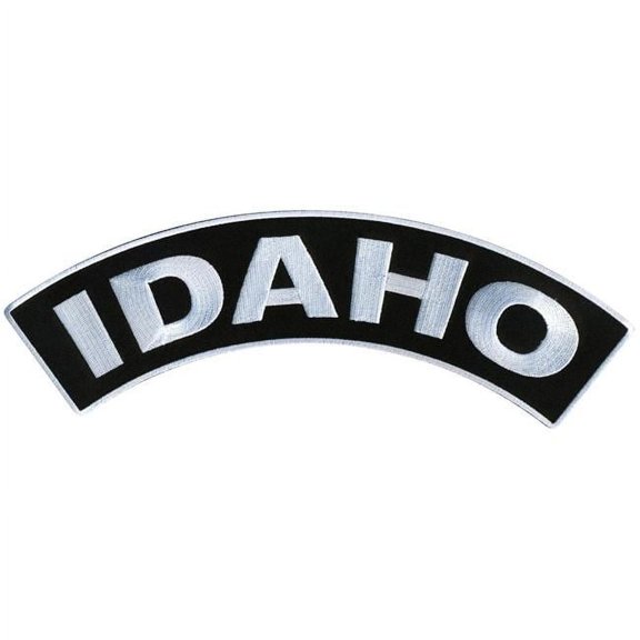 Hot Leathers Idaho 12” X 3” Top Rocker Patch PPM4023 12 Width x 3 Height Inches