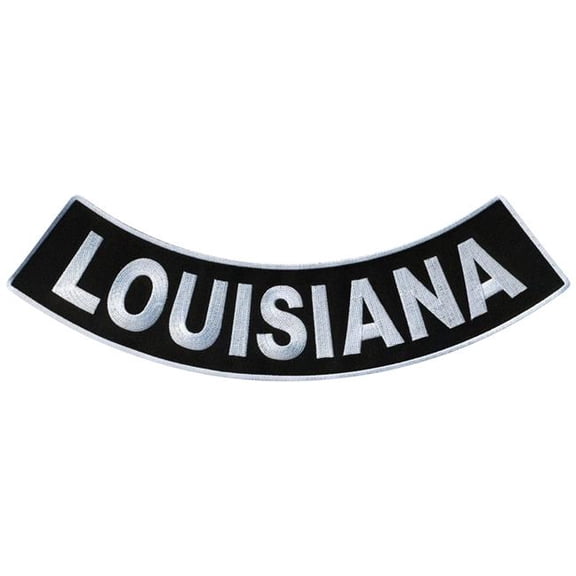 Hot Leathers Louisiana 12 X 3 Bottom Rocker Patch PPM5035 12 Width x 3 Height Inches