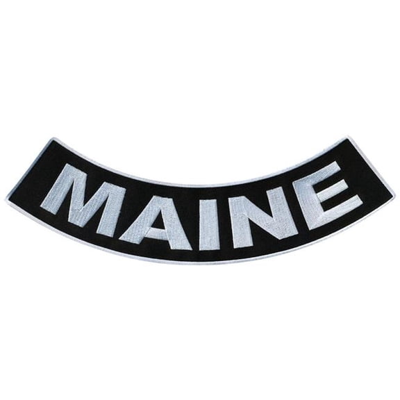 Hot Leathers Maine 12 X 3 Bottom Rocker Patch PPM5037 12 Width x 3 Height Inches