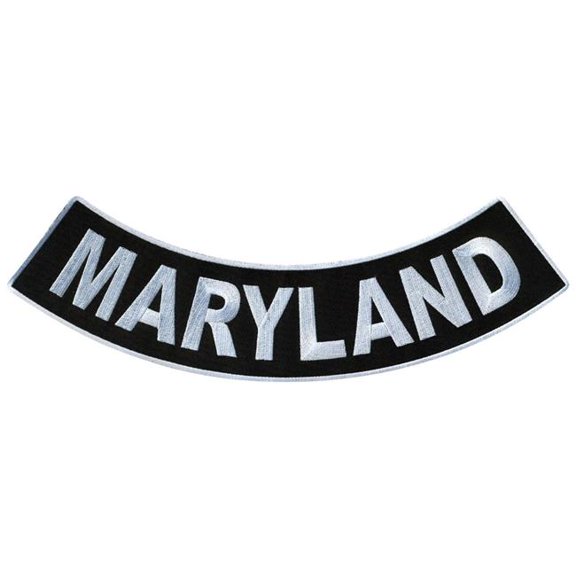 Hot Leathers Maryland 12 X 3 Bottom Rocker Patch PPM5039 12 Width x 3 Height Inches