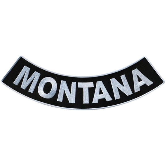 Hot Leathers Montana 12 X 3 Bottom Rocker Patch PPM5051 12 Width x 3 Height Inches