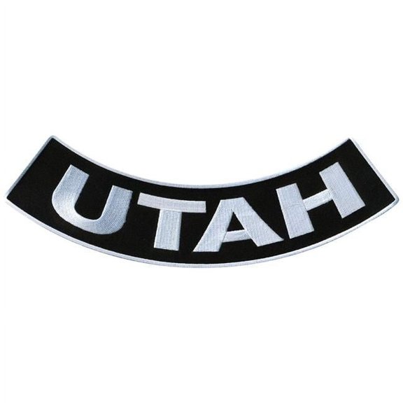 Hot Leathers Utah 12 X 3 Bottom Rocker Patch PPM5087 12 Width x 3 Height Inches