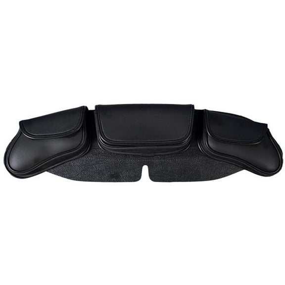 Hot Leathers 23 x 6 x 2 in. PVC Windshield Bag with 3 Pockets - Classic