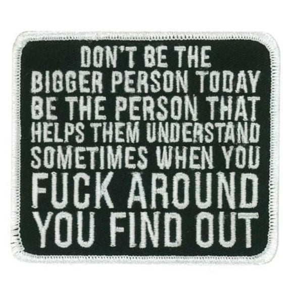 Hot Leathers 3.5 x 3 in. Bigger Person Patch - Multi Color