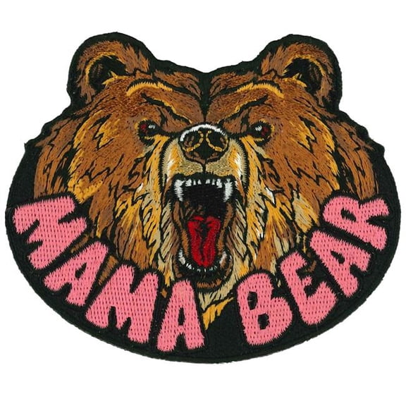 Hot Leathers 3.5 x 3 in. Mama Bear Patch - Multi Color