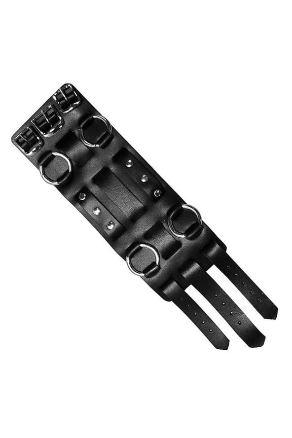 3 in. Leather Watch Band - Black