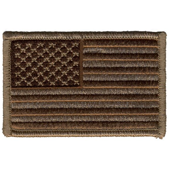 Hot Leathers PPA7031 Brown American Flag 3" x 2" Patch 3 Width x 2 Height Inches