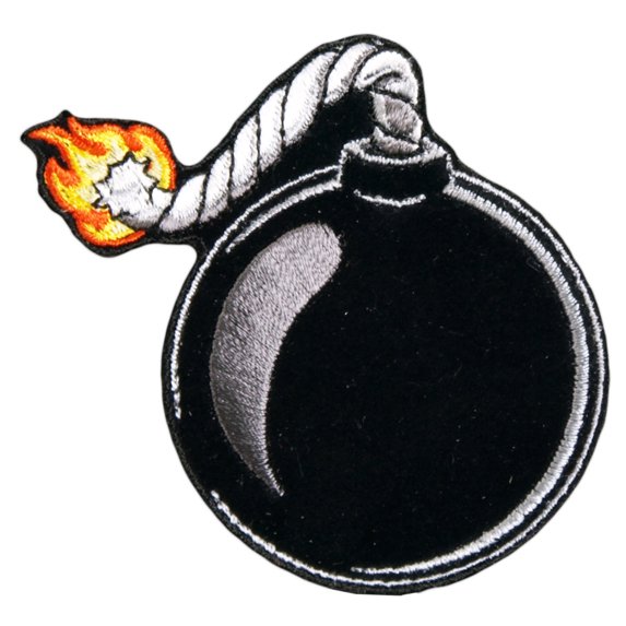 Hot Leathers PPA7412 Ball Bomb 3" x 3" Patch 3 Width x 3 Height Inches