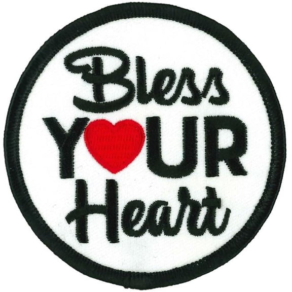 Hot Leathers PPL9982 3 x 3 in. Bless Your Heart Patch - Multi Color