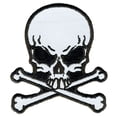 thumbnail image 1 of Hot Leathers PPB1060 Refliective Skulls N BNS 3" x 3" Patch 3 Width x 3 Height Inches, 1 of 3