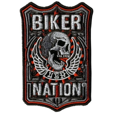 Hot Leathers 8 X 13 In. Fire Biker Patch - Multi Color